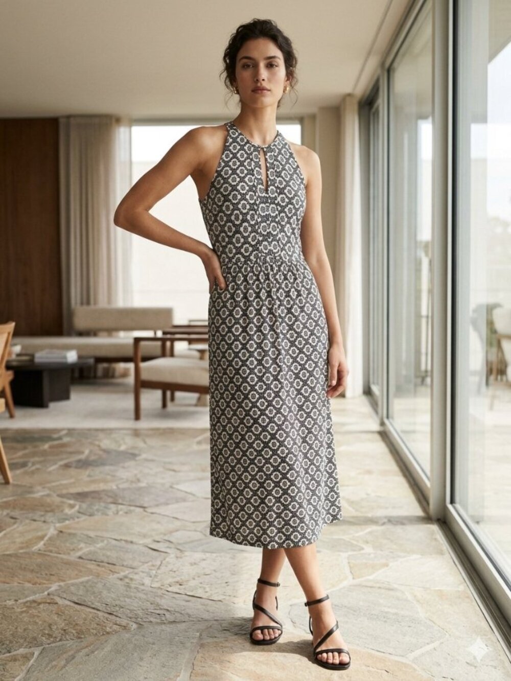 Tory Burch Southwest Print Dress Small